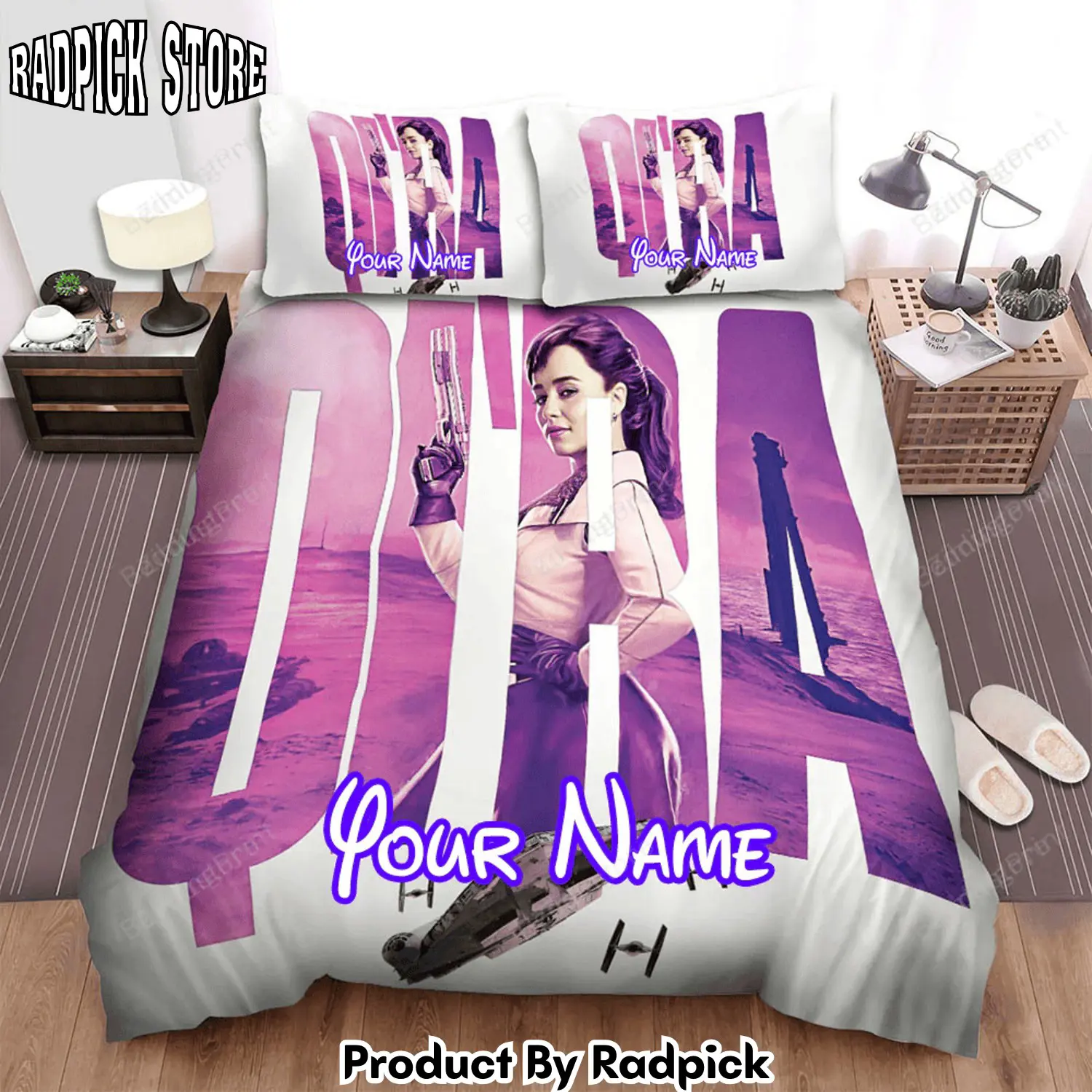 Radpick solo a star wars story qira movie poster bed sheets duvet cover personalized name bedding sets rp3272199